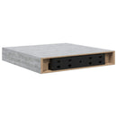 vidaXL betonszürke MDF lebegő fali polc 23 x 23,5 x 3,8 cm
