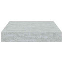 vidaXL 2 db betonszürke MDF lebegő fali polc 23 x 23,5 x 3,8 cm