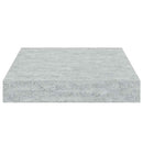 vidaXL 2 db betonszürke MDF lebegő fali polc 23 x 23,5 x 3,8 cm