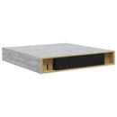 vidaXL 2 db betonszürke MDF lebegő fali polc 23 x 23,5 x 3,8 cm