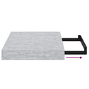 vidaXL 2 db betonszürke MDF lebegő fali polc 23 x 23,5 x 3,8 cm