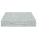 vidaXL 4 db betonszürke MDF lebegő fali polc 23 x 23,5 x 3,8 cm