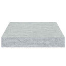 vidaXL 4 db betonszürke MDF lebegő fali polc 23 x 23,5 x 3,8 cm