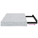 vidaXL betonszürke MDF lebegő fali polc 40 x 23 x 3,8 cm