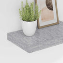 vidaXL 2 db betonszürke MDF lebegő fali polc 40 x 23 x 3,8 cm