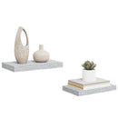 vidaXL 2 db betonszürke MDF lebegő fali polc 40 x 23 x 3,8 cm