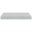 vidaXL 2 db betonszürke MDF lebegő fali polc 40 x 23 x 3,8 cm