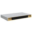 vidaXL 2 db betonszürke MDF lebegő fali polc 40 x 23 x 3,8 cm