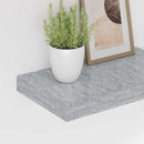 vidaXL 4 db betonszürke MDF lebegő fali polc 40 x 23,5 x 3,8 cm