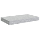 vidaXL 4 db betonszürke MDF lebegő fali polc 40 x 23,5 x 3,8 cm