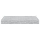 vidaXL 4 db betonszürke MDF lebegő fali polc 40 x 23,5 x 3,8 cm