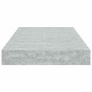 vidaXL 4 db betonszürke MDF lebegő fali polc 40 x 23,5 x 3,8 cm