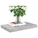 vidaXL betonszürke MDF lebegő fali polc 50 x 23,5 x 3,8 cm