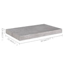 vidaXL betonszürke MDF lebegő fali polc 50 x 23,5 x 3,8 cm