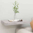 vidaXL betonszürke MDF lebegő fali polc 50 x 23,5 x 3,8 cm