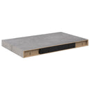 vidaXL betonszürke MDF lebegő fali polc 50 x 23,5 x 3,8 cm