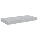 vidaXL 2 db betonszürke MDF lebegő fali polc 50 x 23,5 x 3,8 cm