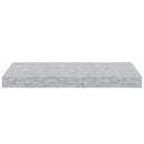 vidaXL 2 db betonszürke MDF lebegő fali polc 50 x 23,5 x 3,8 cm