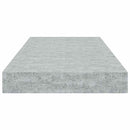 vidaXL 2 db betonszürke MDF lebegő fali polc 50 x 23,5 x 3,8 cm