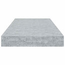 vidaXL 4 db betonszürke MDF lebegő fali polc 50 x 23,5 x 3,8 cm