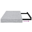 vidaXL 4 db betonszürke MDF lebegő fali polc 50 x 23 x 3,8 cm