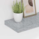 vidaXL betonszürke MDF lebegő fali polc 60 x 23,5 x 3,8 cm