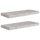 vidaXL 2 db betonszürke MDF lebegő fali polc 60 x 23,5 x 3,8 cm
