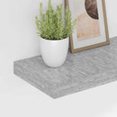 vidaXL 4 db betonszürke MDF lebegő fali polc 60 x 23,5 x 3,8 cm
