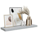 vidaXL betonszürke MDF lebegő fali polc 80 x 23,5 x 3,8 cm