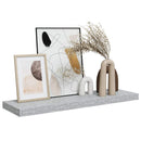 vidaXL betonszürke MDF lebegő fali polc 80 x 23,5 x 3,8 cm