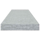 vidaXL betonszürke MDF lebegő fali polc 80 x 23,5 x 3,8 cm