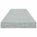 vidaXL betonszürke MDF lebegő fali polc 80 x 23,5 x 3,8 cm
