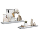 vidaXL 2 db betonszürke MDF lebegő fali polc 80 x 23,5 x 3,8 cm