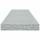 vidaXL 2 db betonszürke MDF lebegő fali polc 80 x 23,5 x 3,8 cm