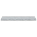 vidaXL 4 db betonszürke MDF lebegő fali polc 80 x 23,5 x 3,8 cm