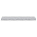 vidaXL 4 db betonszürke MDF lebegő fali polc 80 x 23,5 x 3,8 cm