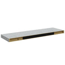 vidaXL 4 db betonszürke MDF lebegő fali polc 80 x 23,5 x 3,8 cm