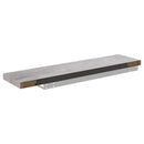 vidaXL betonszürke MDF lebegő fali polc 90 x 23,5 x 3,8 cm