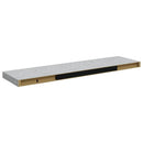 vidaXL betonszürke MDF lebegő fali polc 90 x 23,5 x 3,8 cm