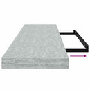 vidaXL betonszürke MDF lebegő fali polc 90 x 23,5 x 3,8 cm