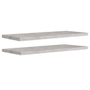 vidaXL 2 db betonszürke MDF lebegő fali polc 90 x 23,5 x 3,8 cm