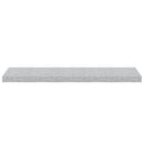 vidaXL 2 db betonszürke MDF lebegő fali polc 90 x 23,5 x 3,8 cm