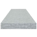 vidaXL 2 db betonszürke MDF lebegő fali polc 90 x 23,5 x 3,8 cm
