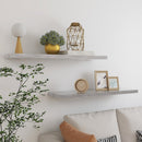 vidaXL 2 db betonszürke MDF lebegő fali polc 90 x 23,5 x 3,8 cm