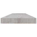 vidaXL betonszürke MDF lebegő fali polc 120 x 23,5 x 3,8 cm