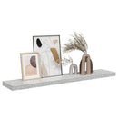 vidaXL betonszürke MDF lebegő fali polc 120 x 23,5 x 3,8 cm