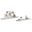 vidaXL 2 db betonszürke MDF lebegő fali polc 120 x 23,5 x 3,8 cm
