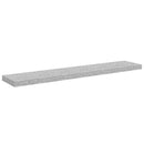 vidaXL 2 db betonszürke MDF lebegő fali polc 120 x 23,5 x 3,8 cm