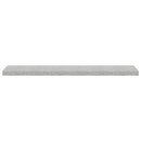 vidaXL 2 db betonszürke MDF lebegő fali polc 120 x 23,5 x 3,8 cm