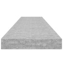 vidaXL 2 db betonszürke MDF lebegő fali polc 120 x 23,5 x 3,8 cm